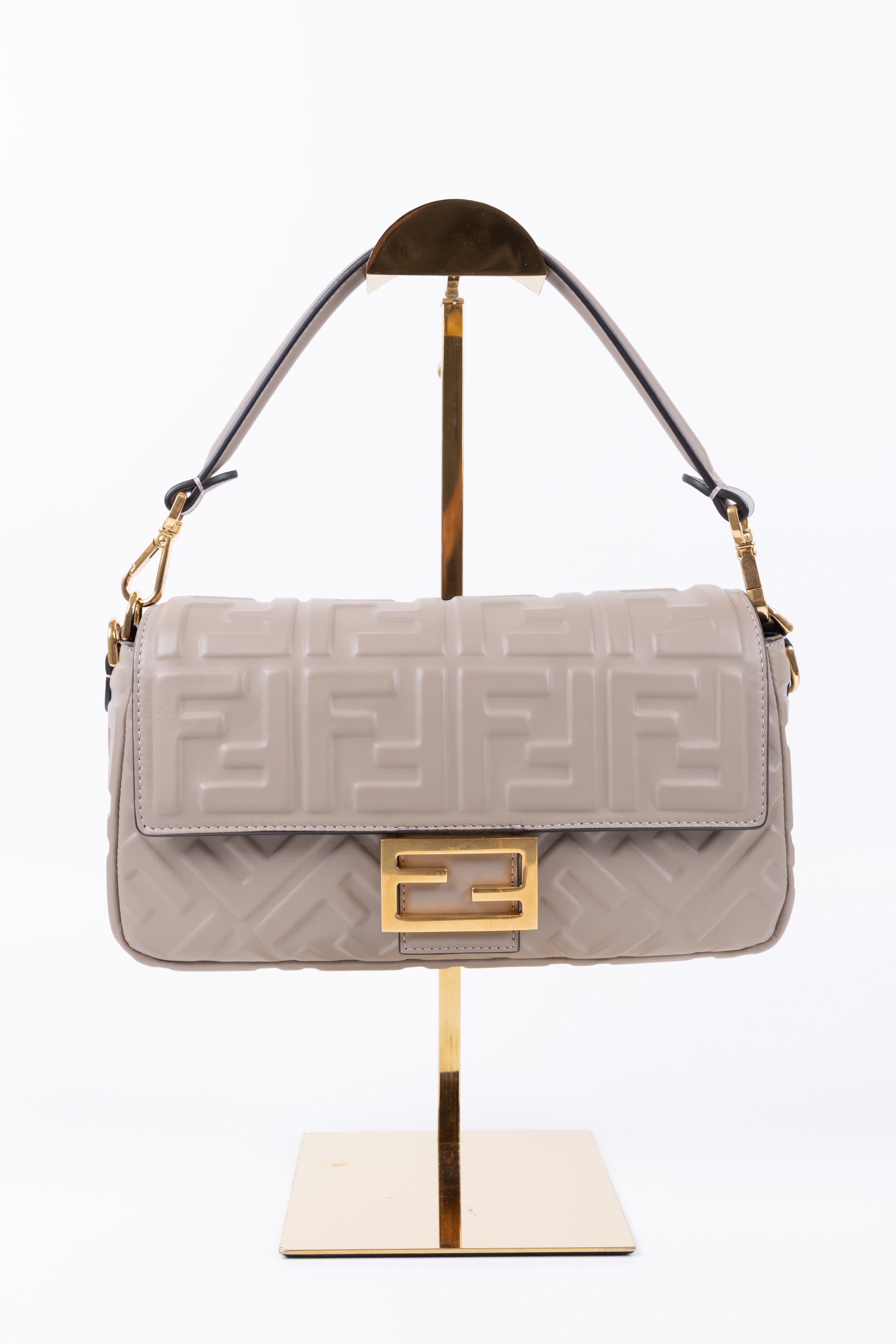 FENDI BAGUETTE TORTORA IN PELLE FF
