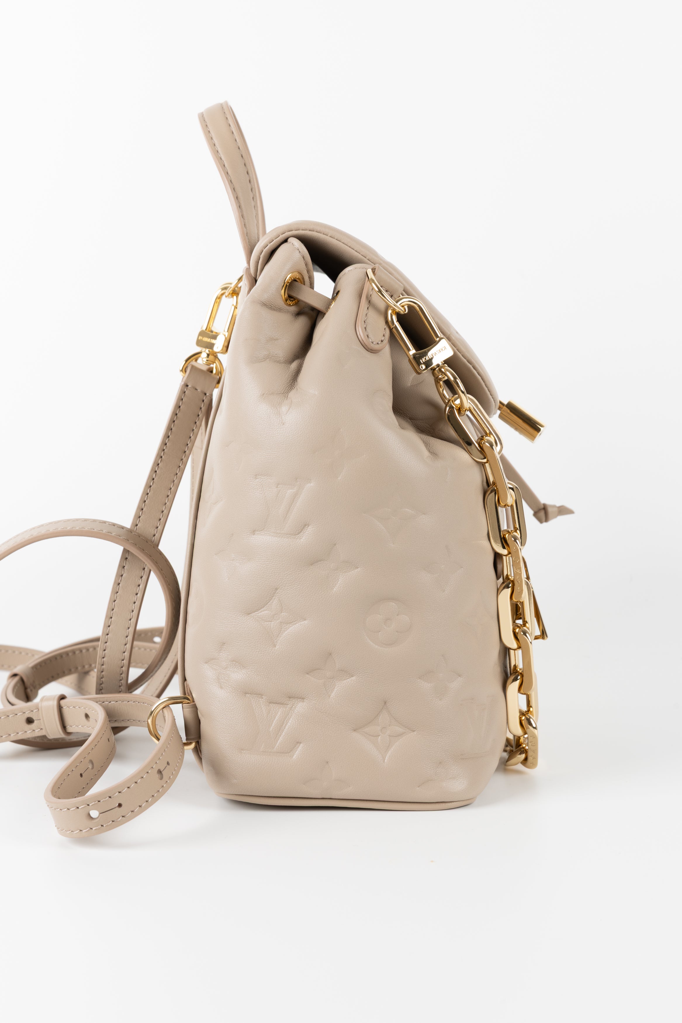 LOUIS VUITTON ZAINO COUSSIN BEIGE