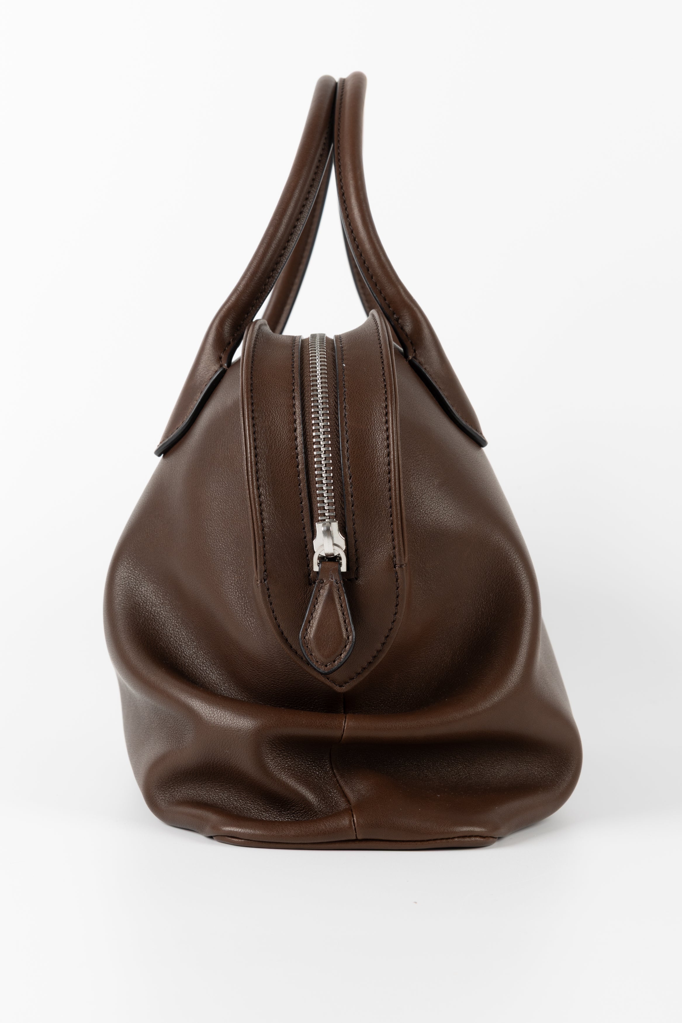 THE ROW BORSA AGNES 12 MEDIUM IN PELLE MARRONE