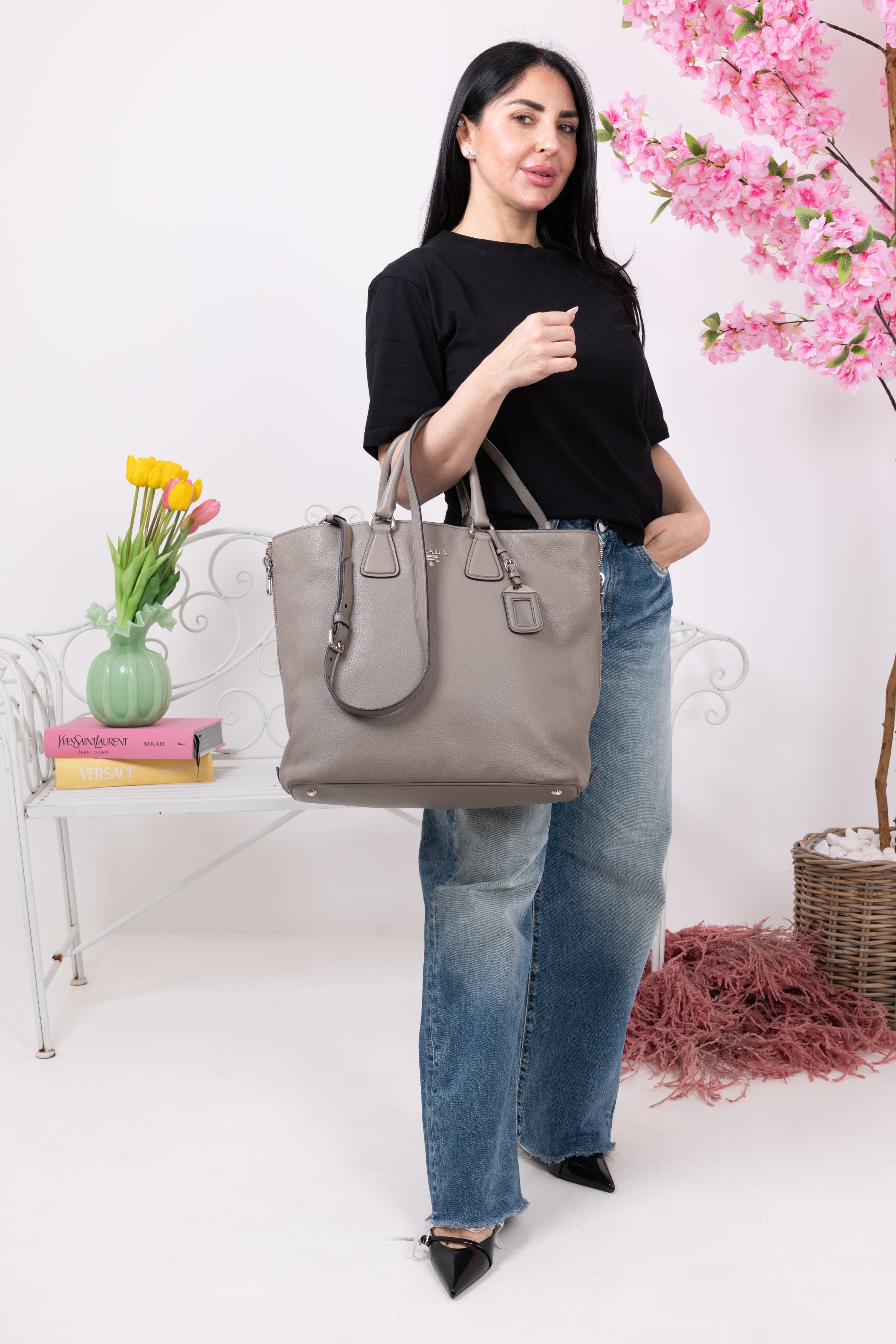 PRADA TOTE TORTORA