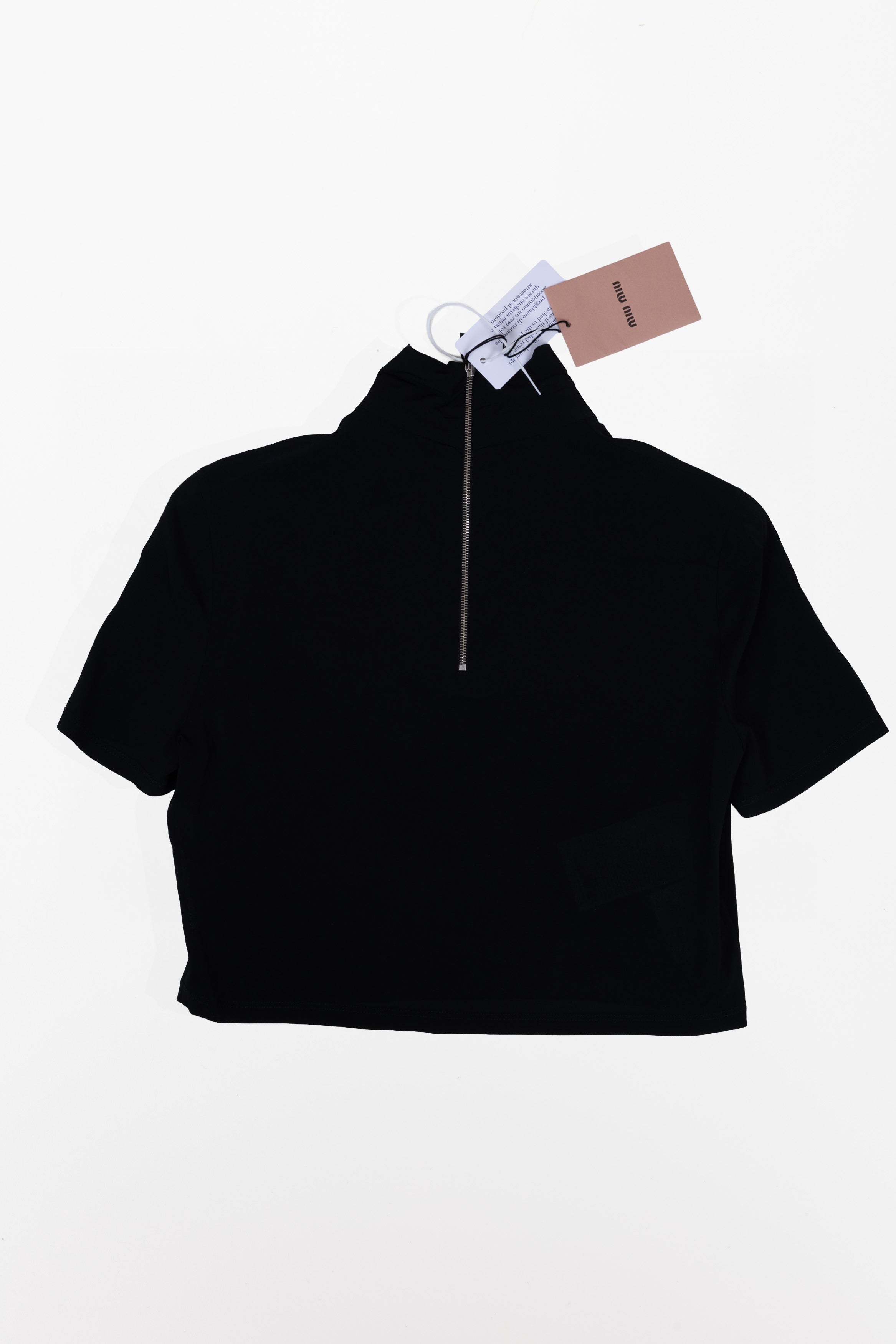 MIU MIU T-SHIRT NERA CON Paillettes