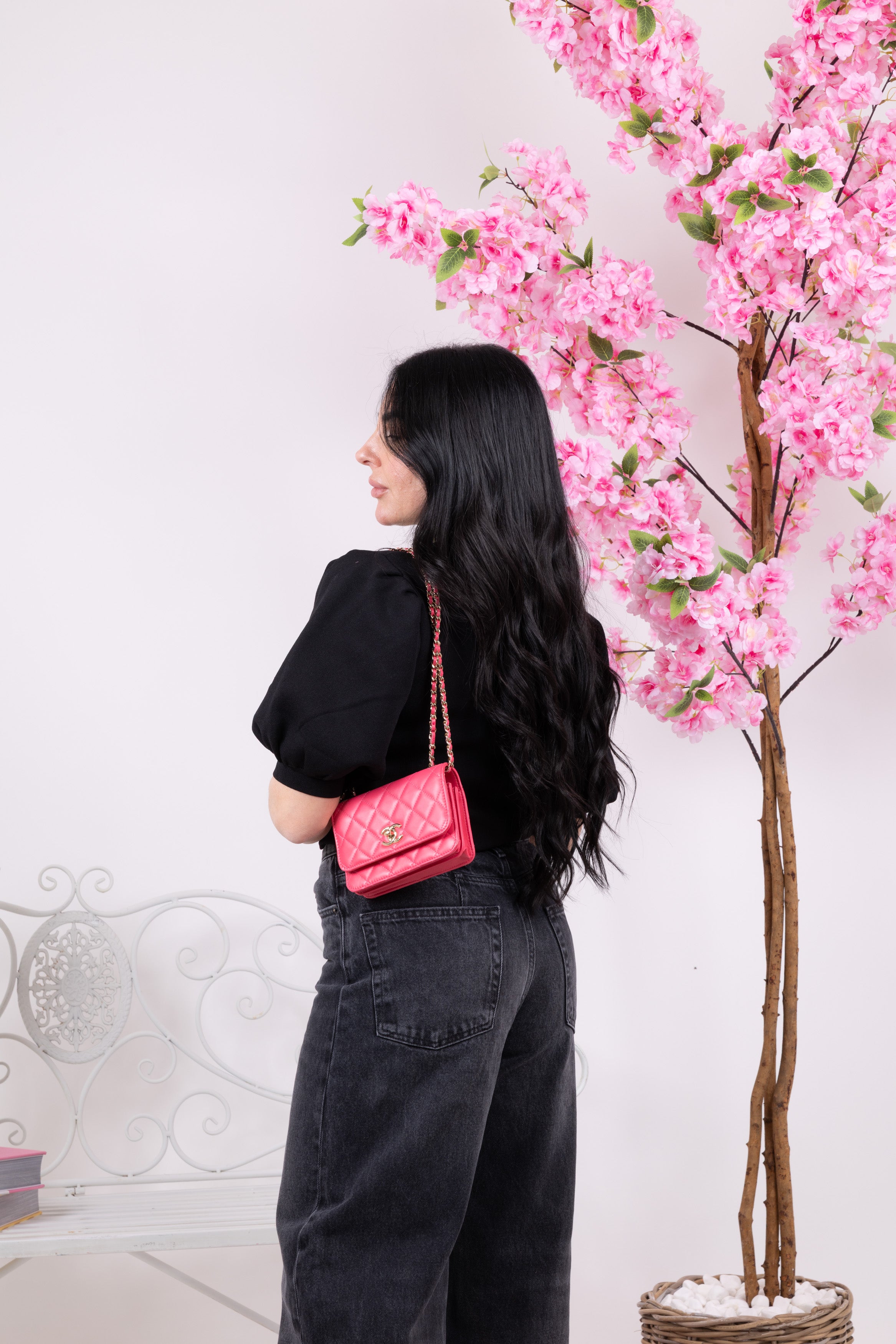 CHANEL MINI WOC FUCSIA