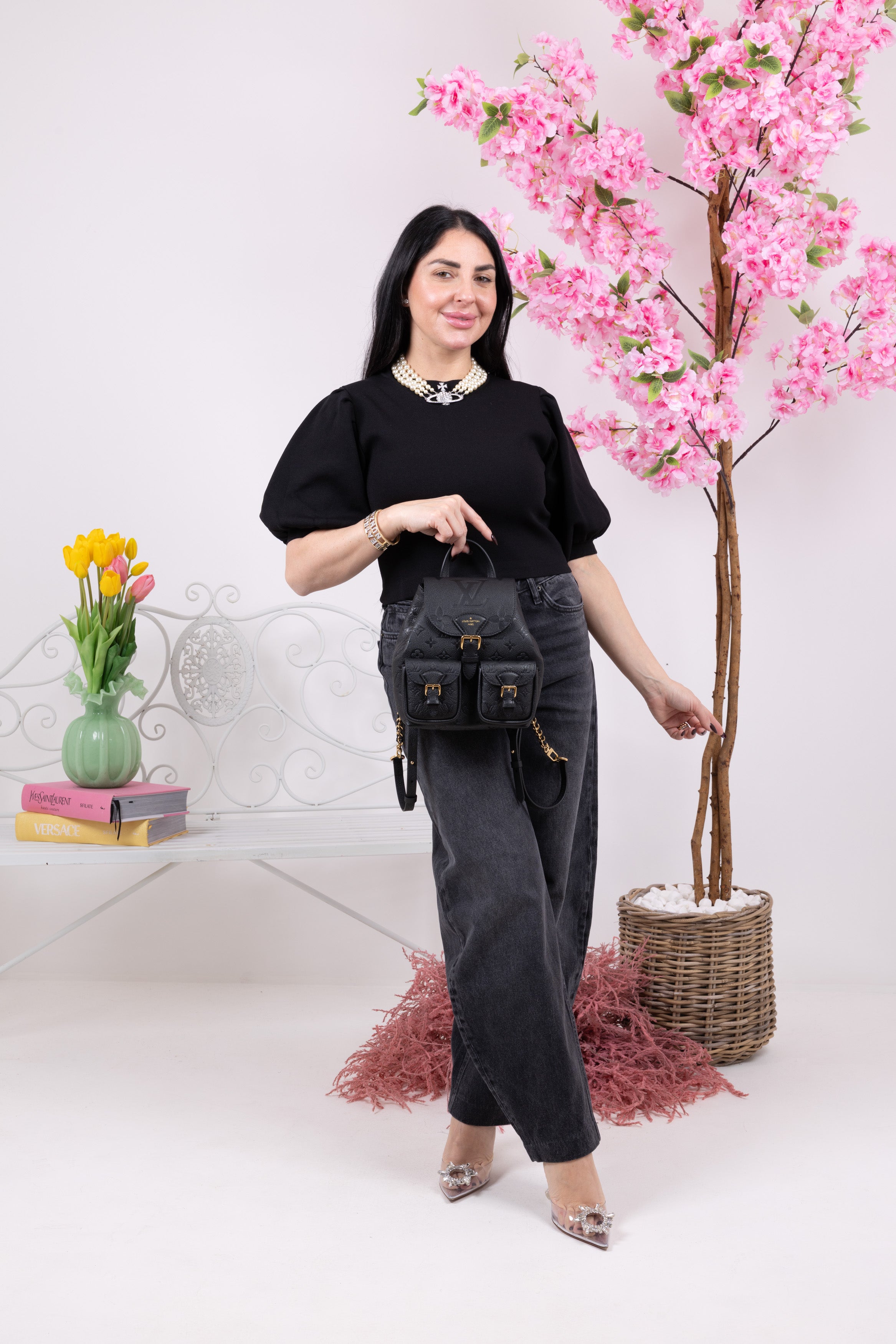 LOUIS VUITTON ZAINO BACKUP NERO