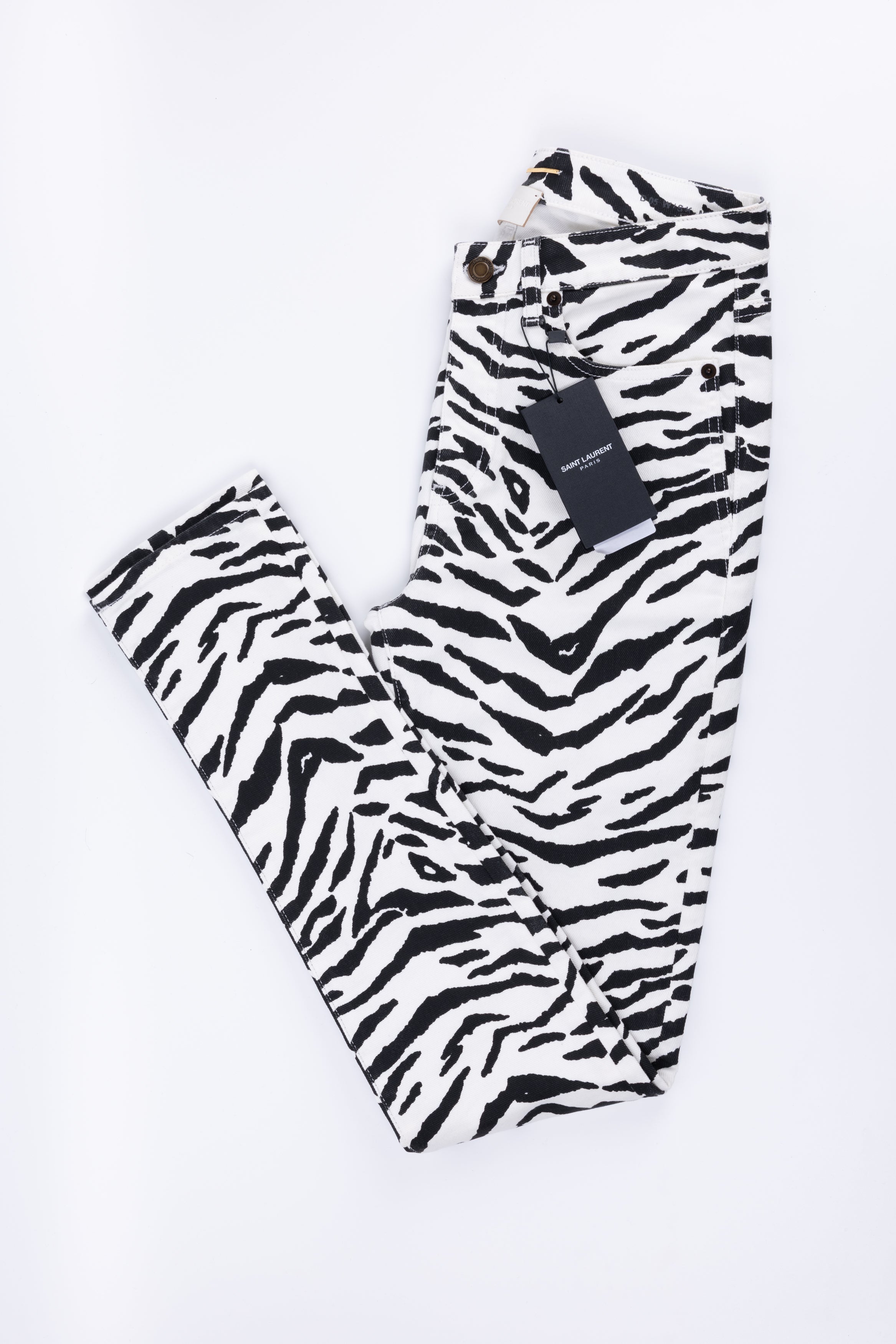 SAINT LAURENT JEANS ZEBRATO