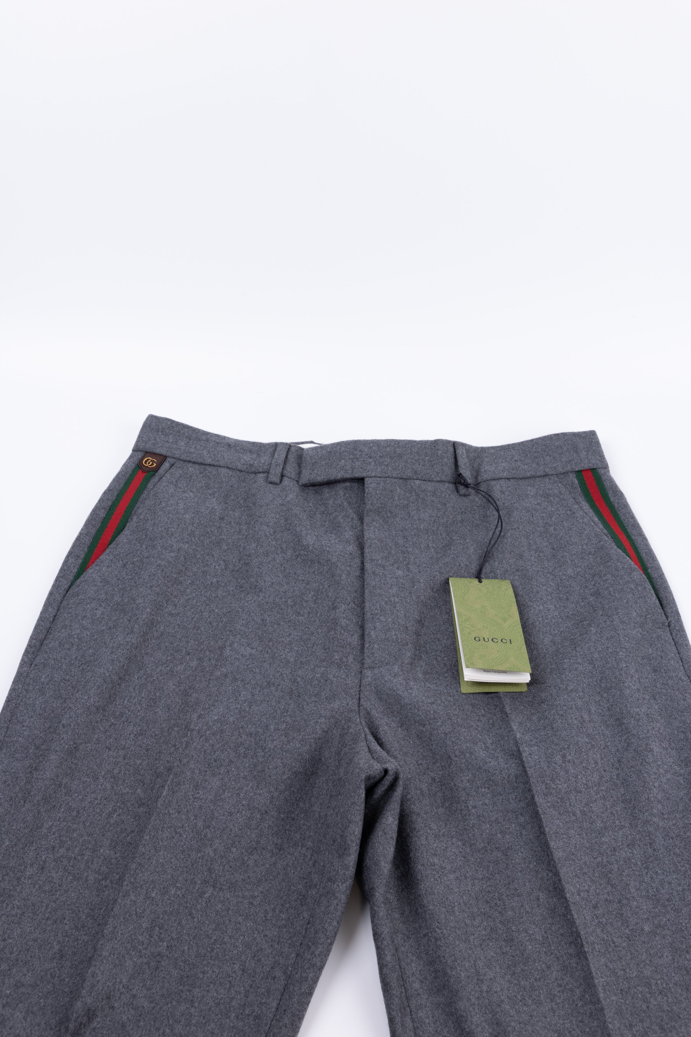 gucci pantalone grigio gg