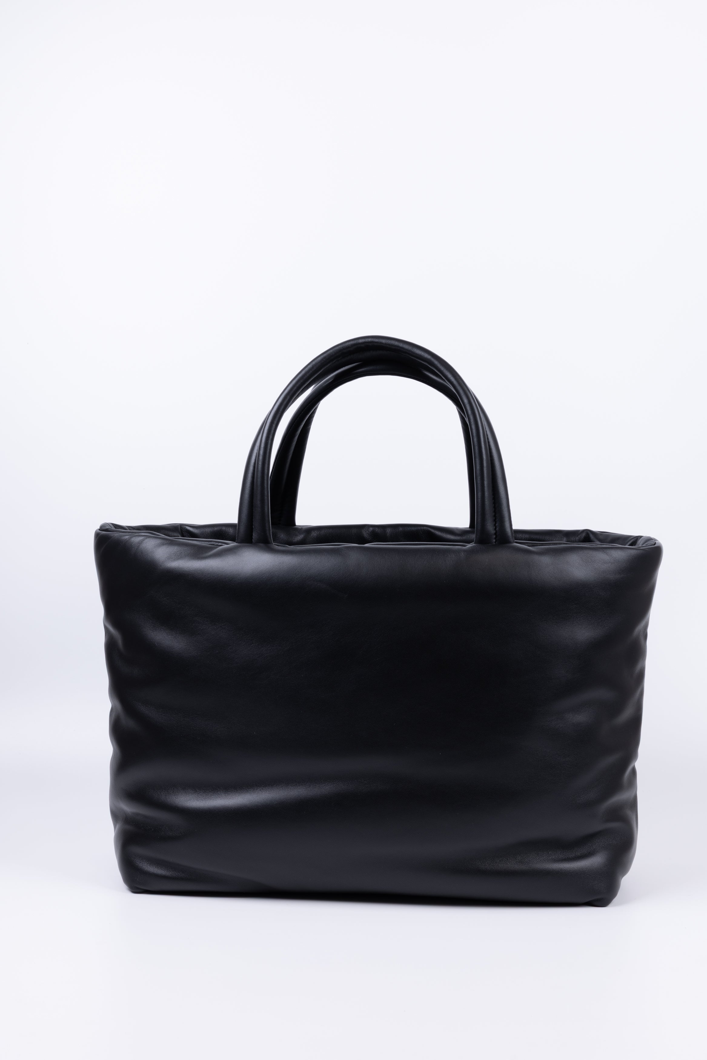 SAINT LAURENT TOTE BAG PUFFER BLACK