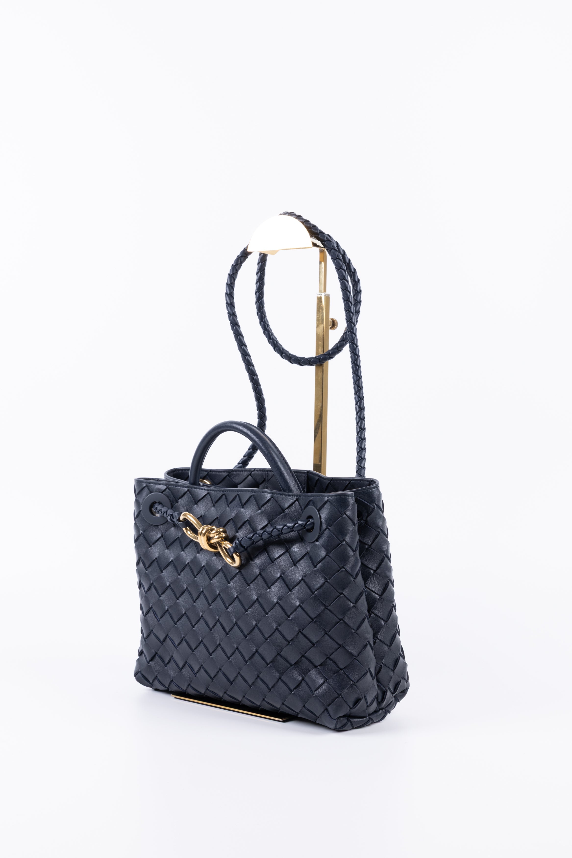 BOTTEGA VENETA ANDIAMO BLU SMALL