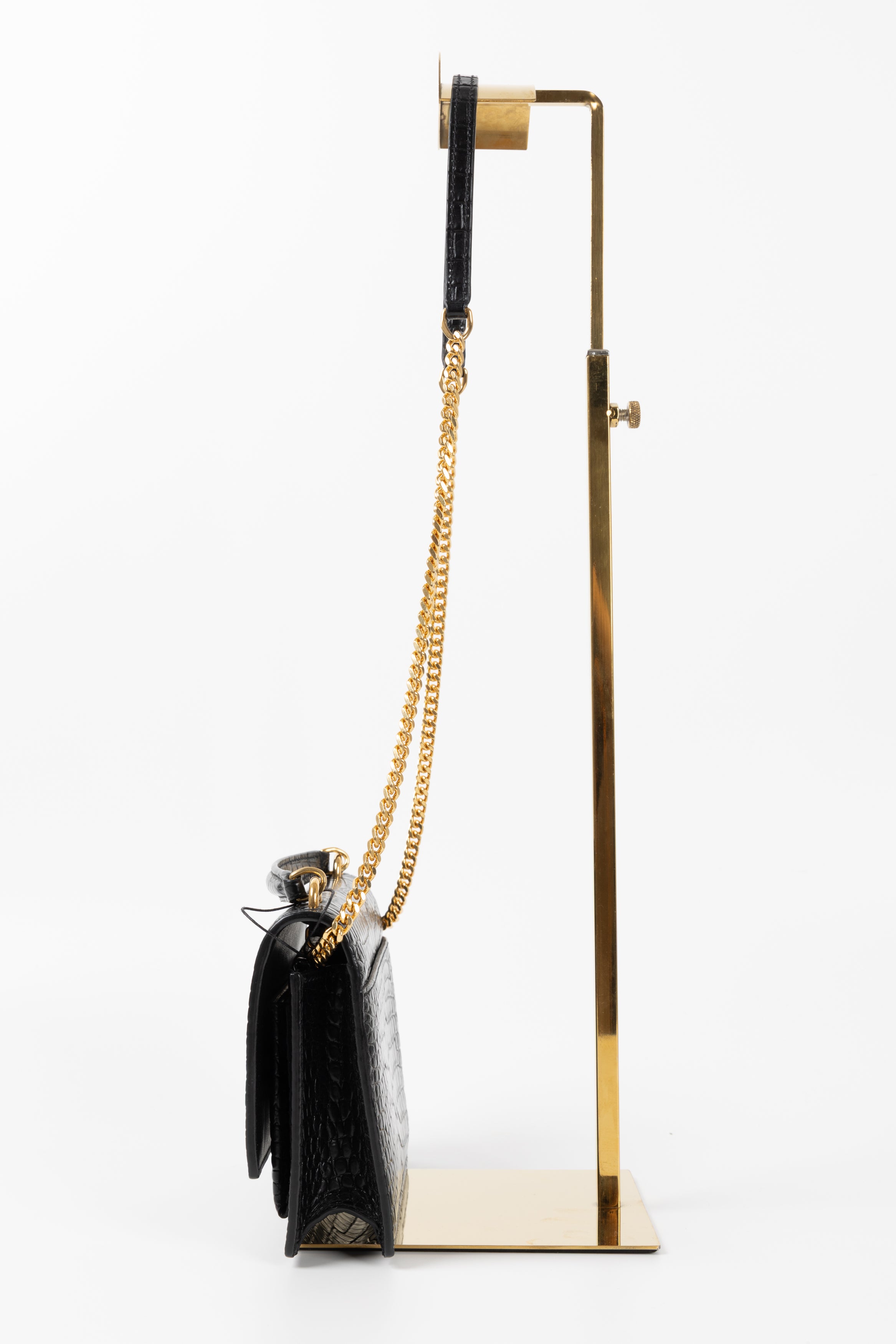 SAINT LAURENT SUNSET NERA IN STAMPA COCCO