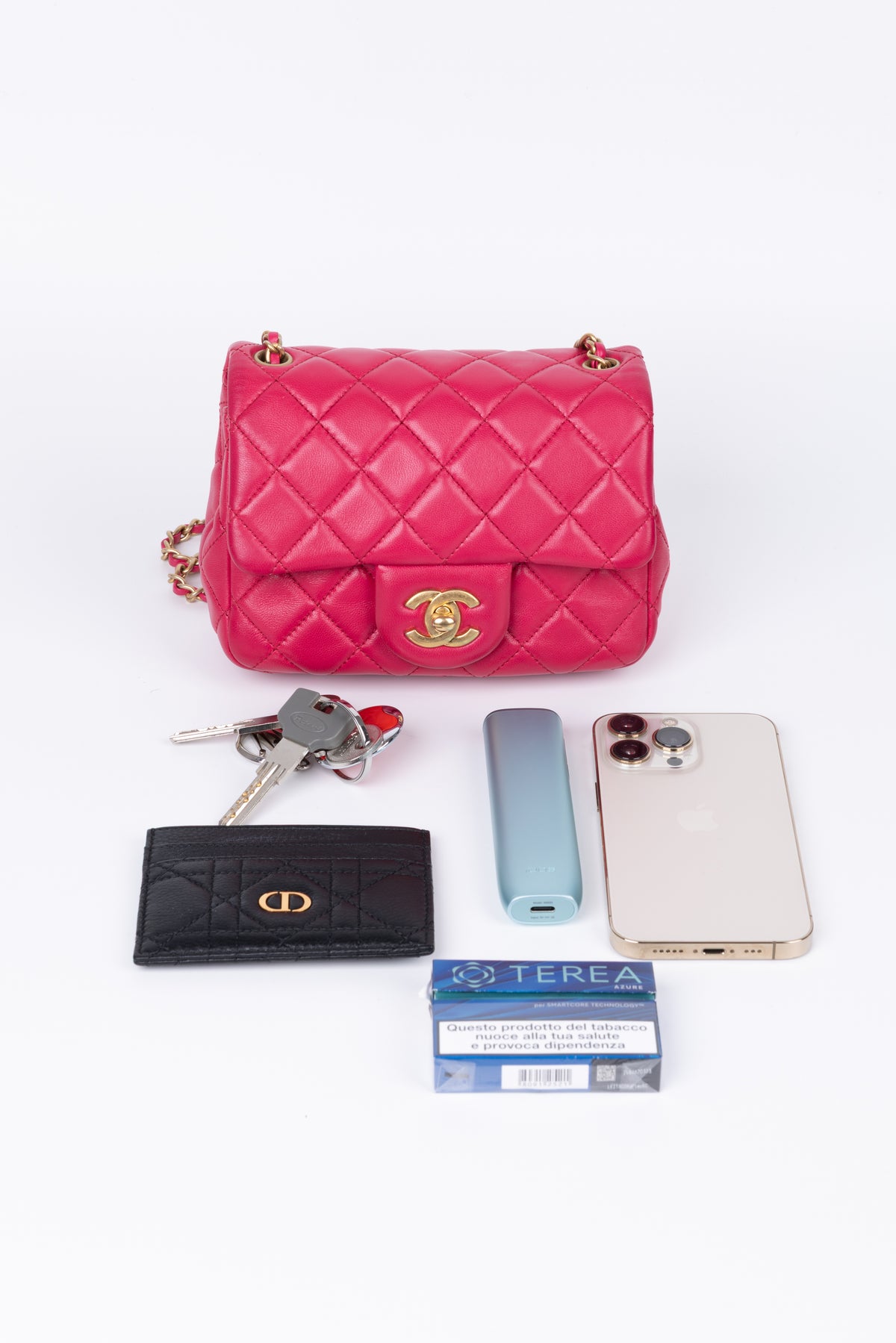 CHANEL MINI SQUARE SFERA MAGENTA