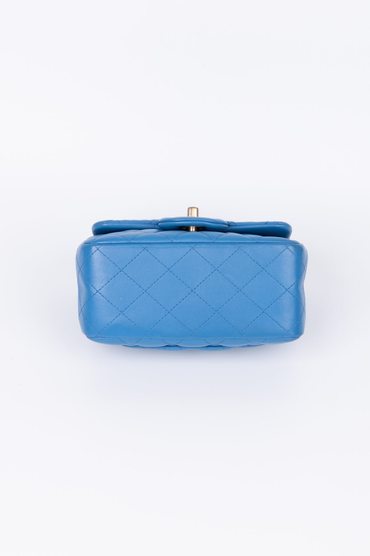 CHANEL MINI SQUARE BLU