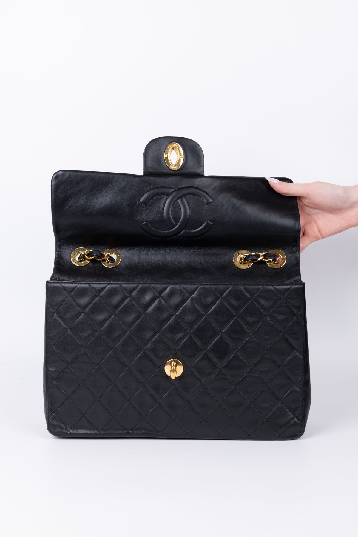 CHANEL TIMELESS MAXI JUMBO NERA \ ORO