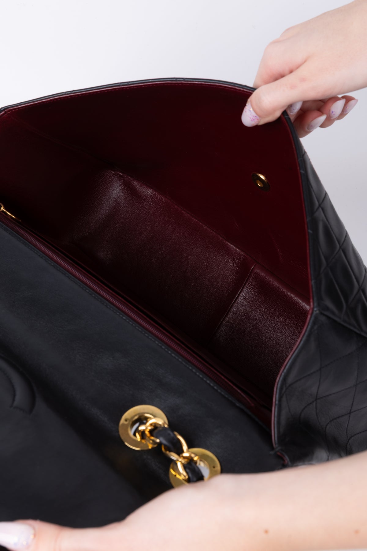 CHANEL TIMELESS MAXI JUMBO NERA \ ORO