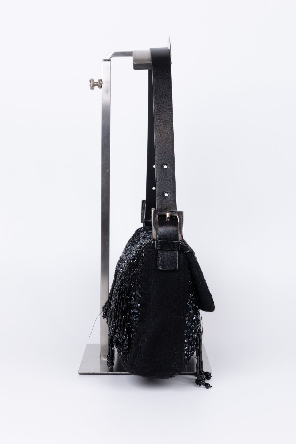 FENDI BAGUETTE IN LANA CON PERLINE