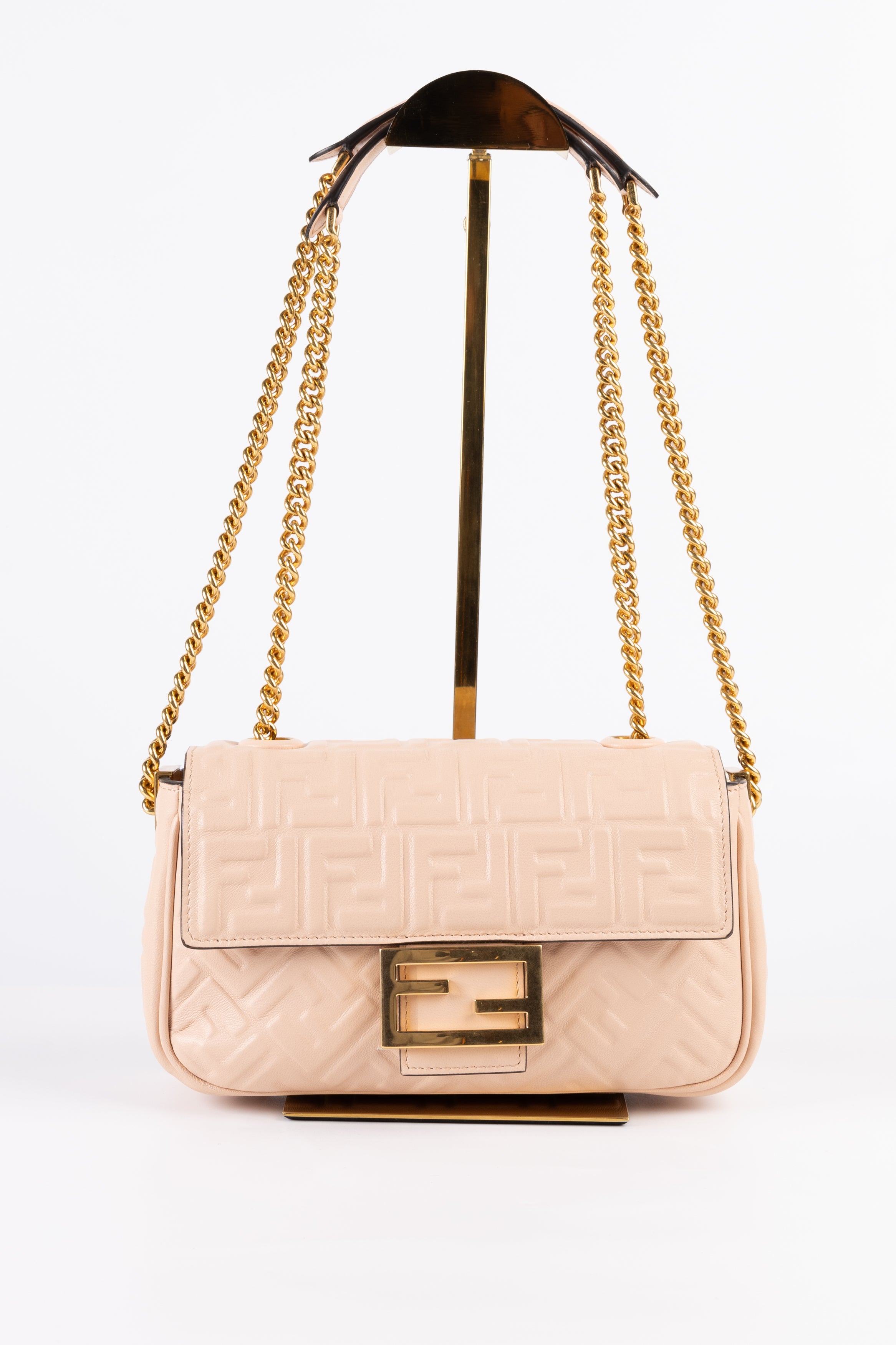 Fendi Baguette Chain Midi Rosa