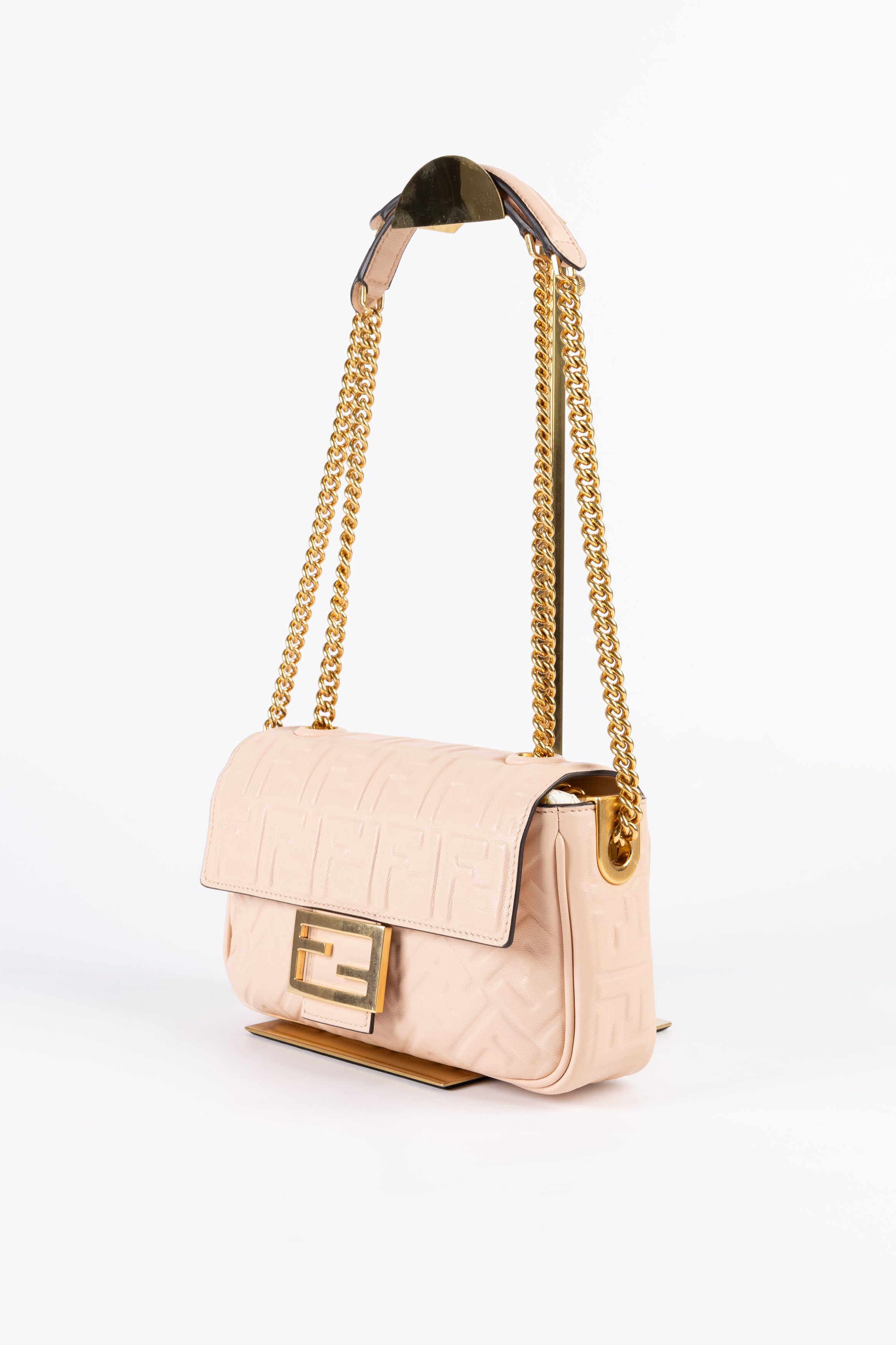 Fendi Baguette Chain Midi Rosa