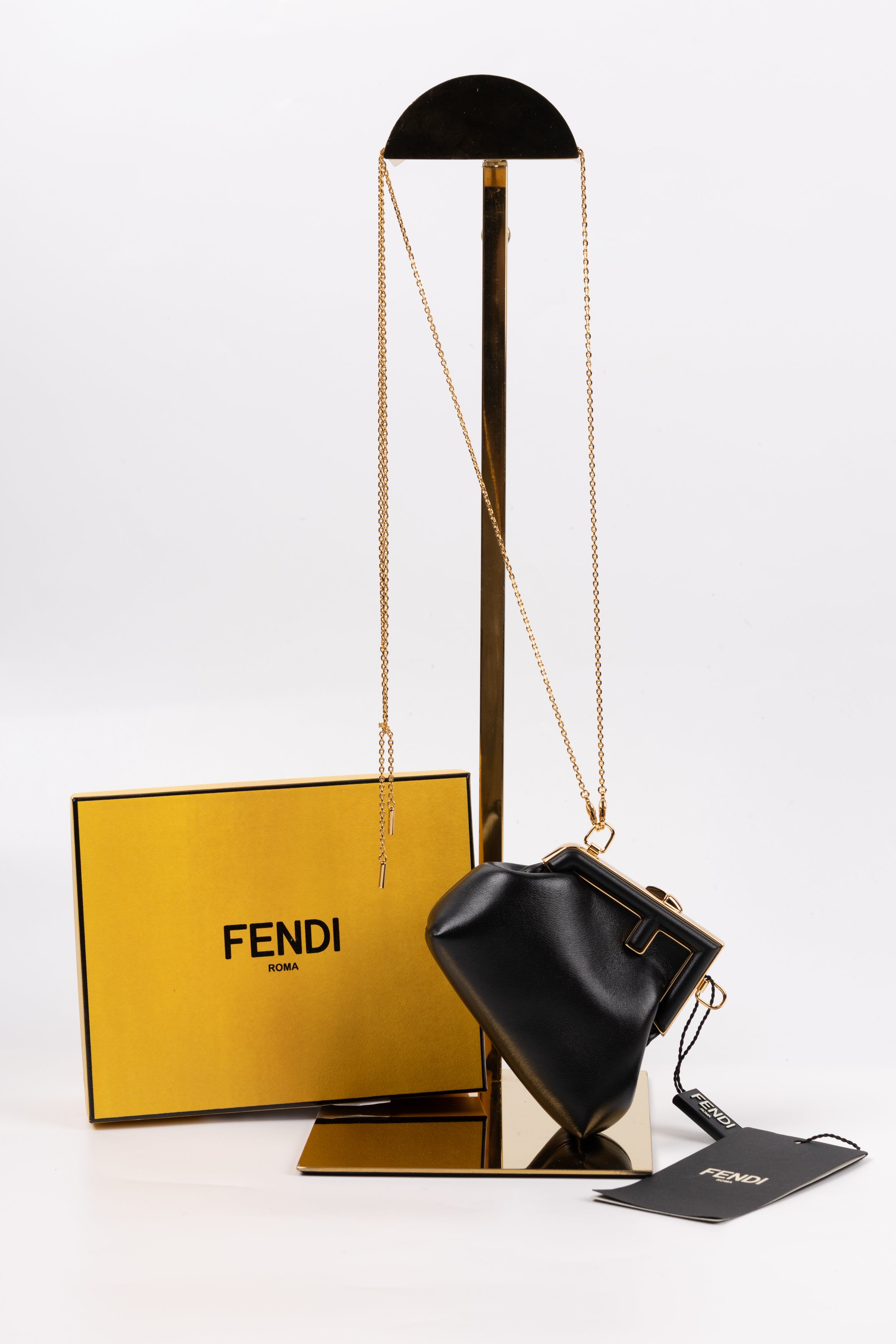 Fendi First micro Charm Nero