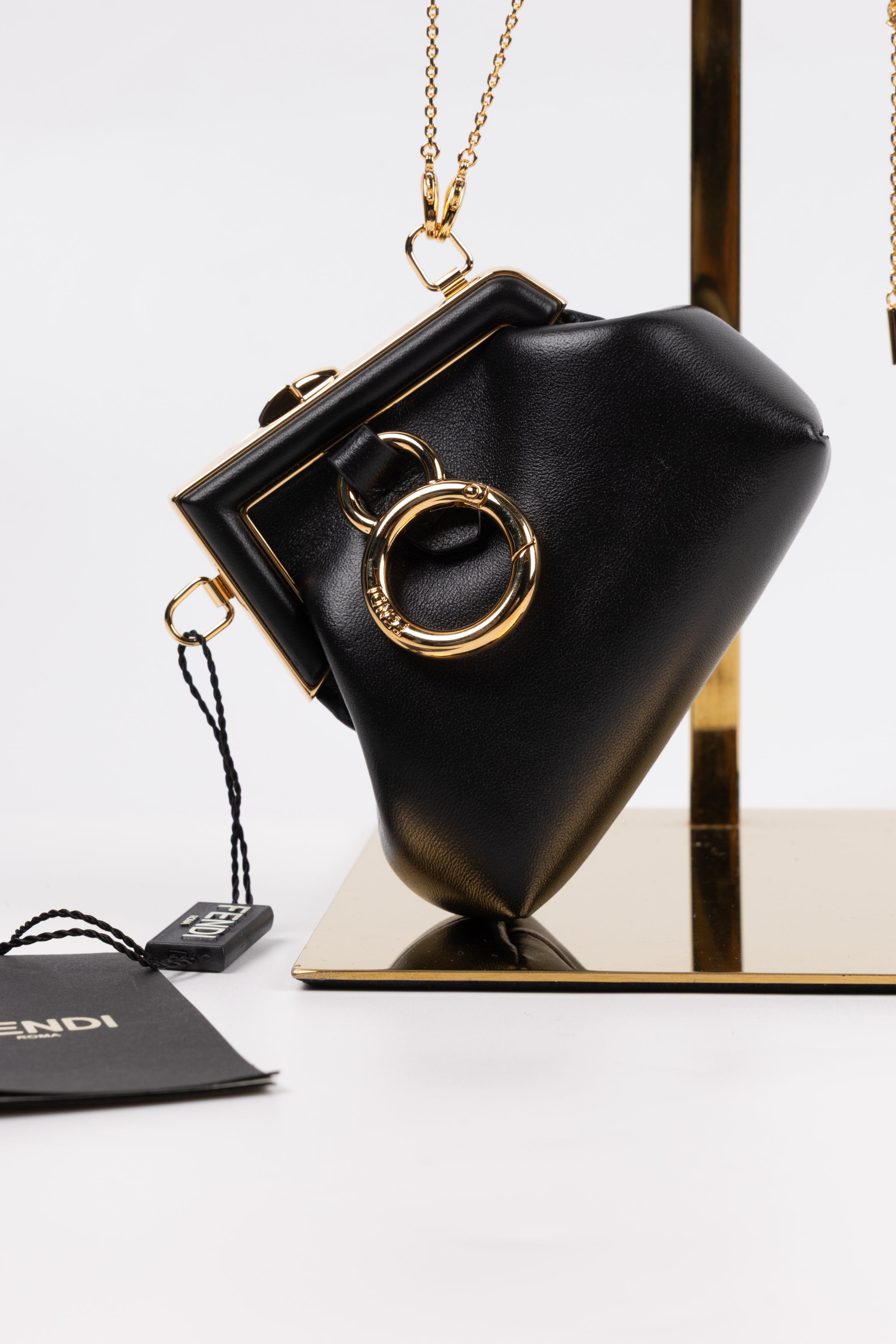 Fendi First micro Charm Nero