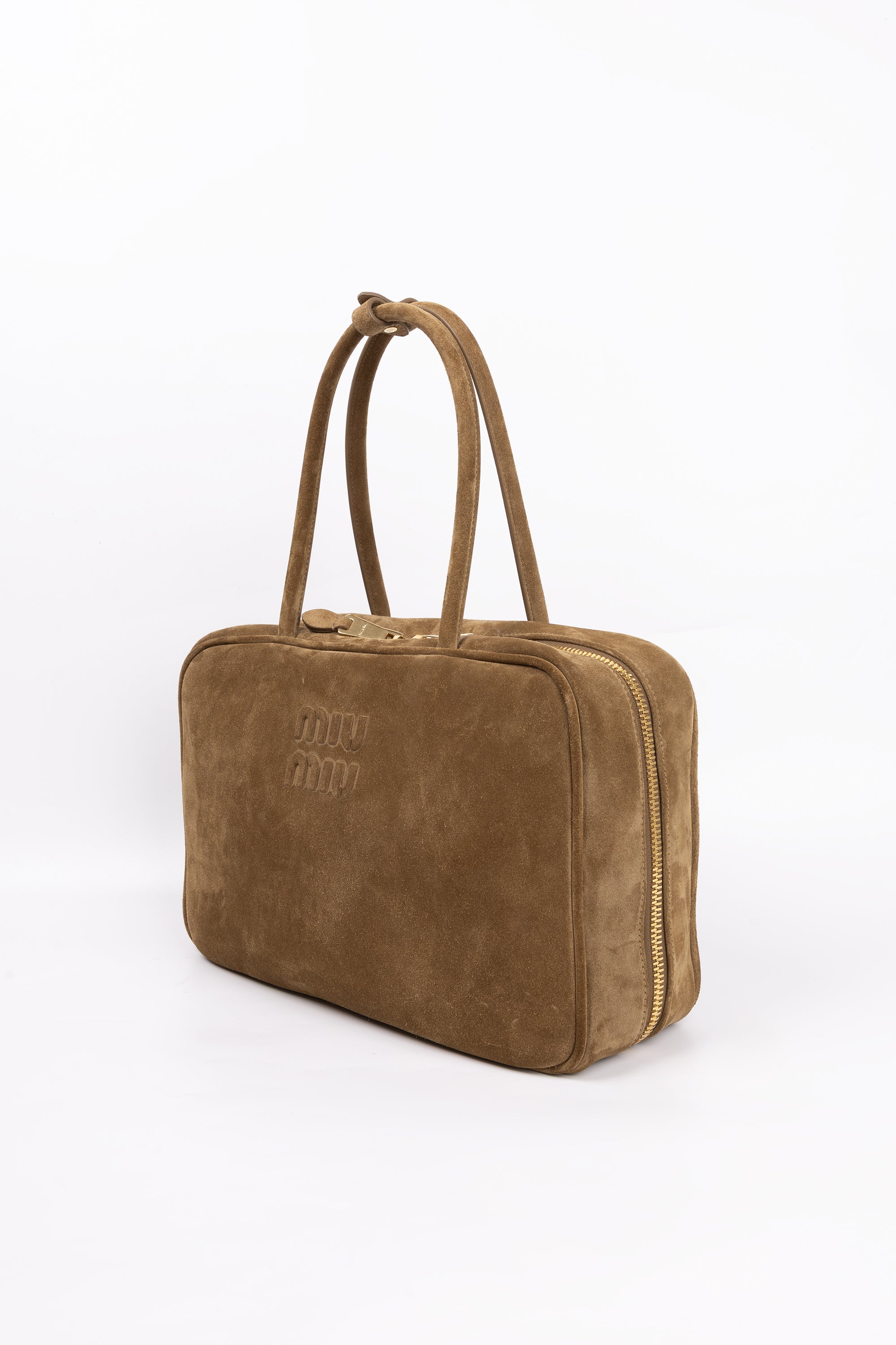 Miu Miu Arcadie Grande In suede marrone RISERVATA