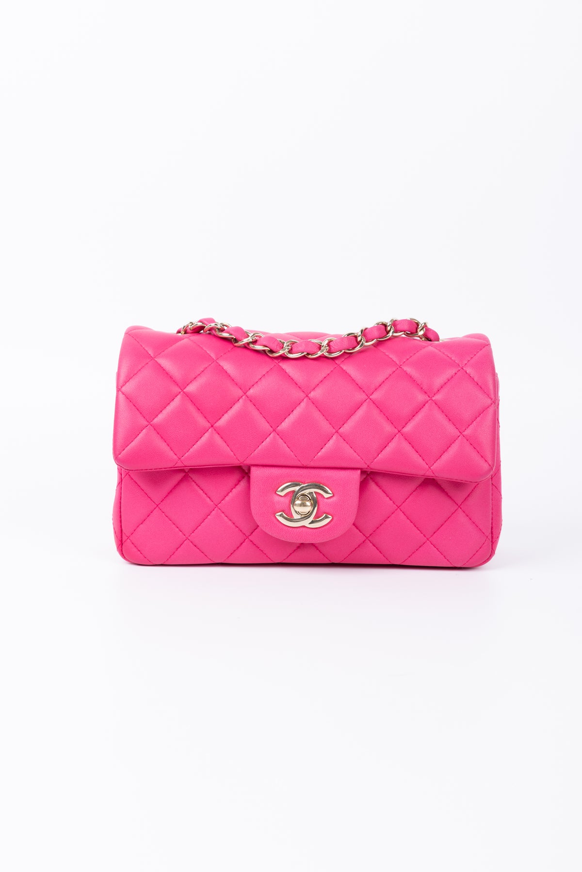 CHANEL RECTANGULAR FUCSIA