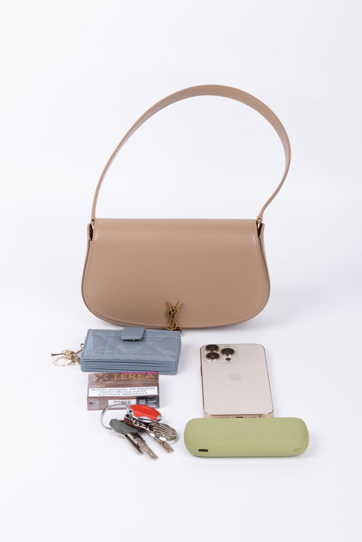 SAINT LAURENT VOLTAIRE BEIGE MINI