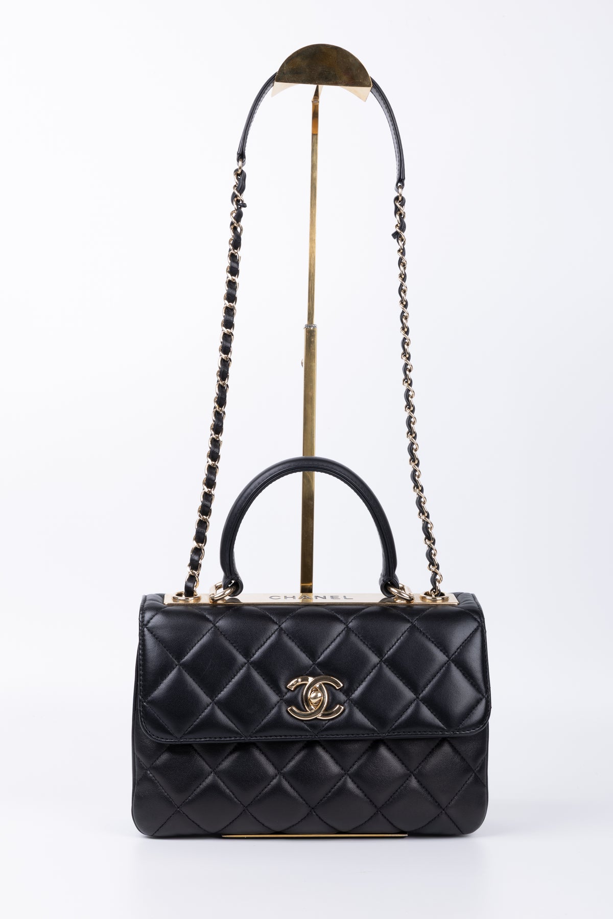 CHANEL TRENDY NERA/ORO  SMALL
