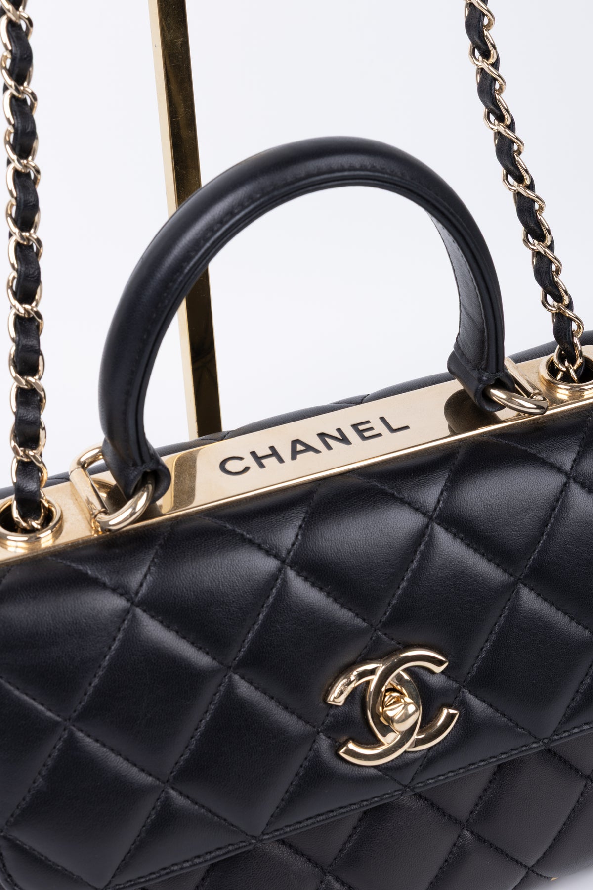 CHANEL TRENDY NERA/ORO  SMALL